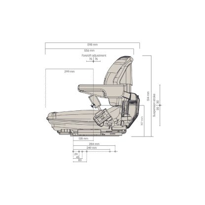 Grammer MSG20 Suspension Seat - Image 3